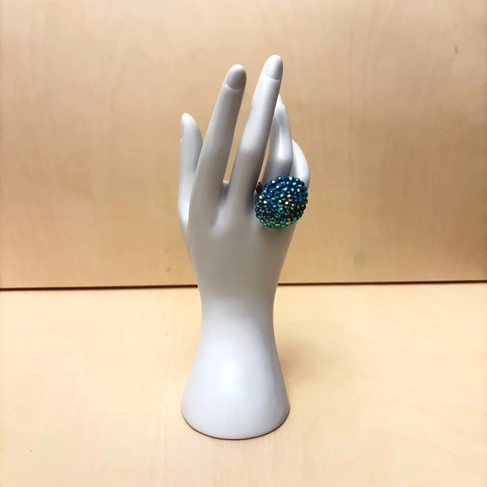 Fashion Ring Lot of 25 Womens OS Multicolored Good Adjustable Statement Jewelry